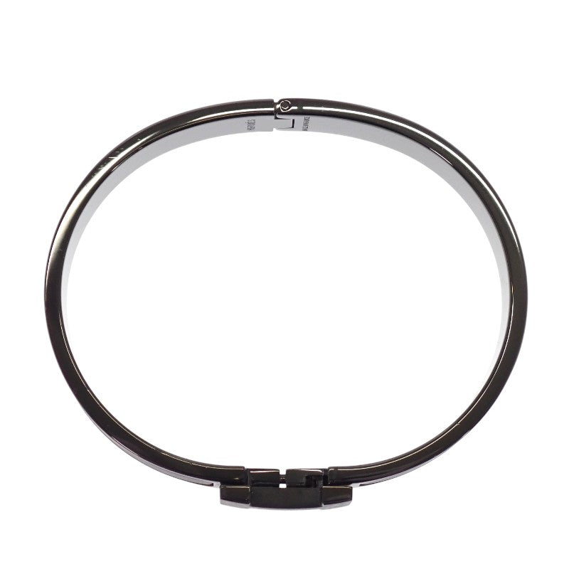 エルメス HERMES ブレスレット クリックHH H703203FK01_T5 バングル エナメル レザー ソーブラック メンズ レディース【中古】【Aランク】