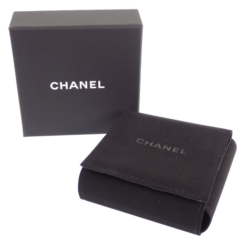 シャネル CHANEL CCスクエア ココマーク ロゴ A23B刻印 ピアス メタル ゴールド ブラック レディース【中古】【Aランク】