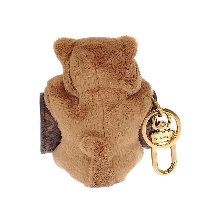 ルイヴィトン LOUIS VUITTON LVキュートモノグラム M03748 バッグチャーム モノグラムキャンバス ブラウン ゴールド金具 レディース【中古】【Aランク】