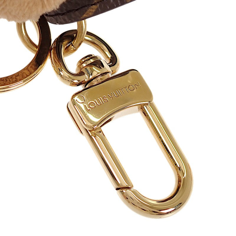 ルイヴィトン LOUIS VUITTON LVキュートモノグラム M03748 バッグチャーム モノグラムキャンバス ブラウン ゴールド金具 レディース【中古】【Aランク】
