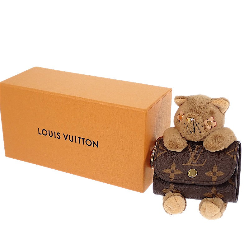 ルイヴィトン LOUIS VUITTON LVキュートモノグラム M03748 バッグチャーム モノグラムキャンバス ブラウン ゴールド金具 レディース【中古】【Aランク】