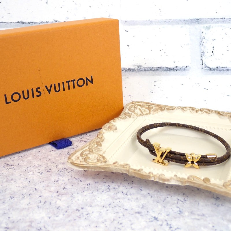 ルイヴィトン LOUIS VUITTON LVブルーム M8416Z ブレスレット モノグラム ブラウン ゴールド金具 レディース【中古】【Aランク】