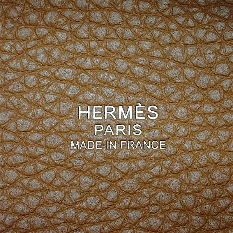 エルメス HERMES ピコタンロック MM ハンドバッグ トリヨンクレマンス ブラウン シルバー金具 レディース【中古】【Aランク】