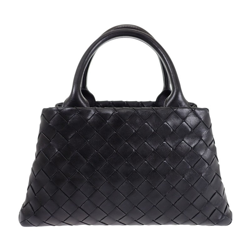 ボッテガヴェネタ BOTTEGA VENETA ハンドバッグ 607326VCPP18803 2WAYバッグ イントレチャート ブラック シルバー金具 レディース【中古】【ABランク】