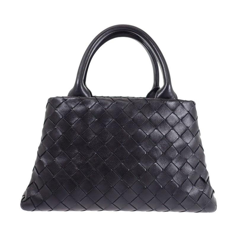 ボッテガヴェネタ BOTTEGA VENETA ハンドバッグ 607326VCPP18803 2WAYバッグ イントレチャート ブラック シルバー金具 レディース【中古】【ABランク】