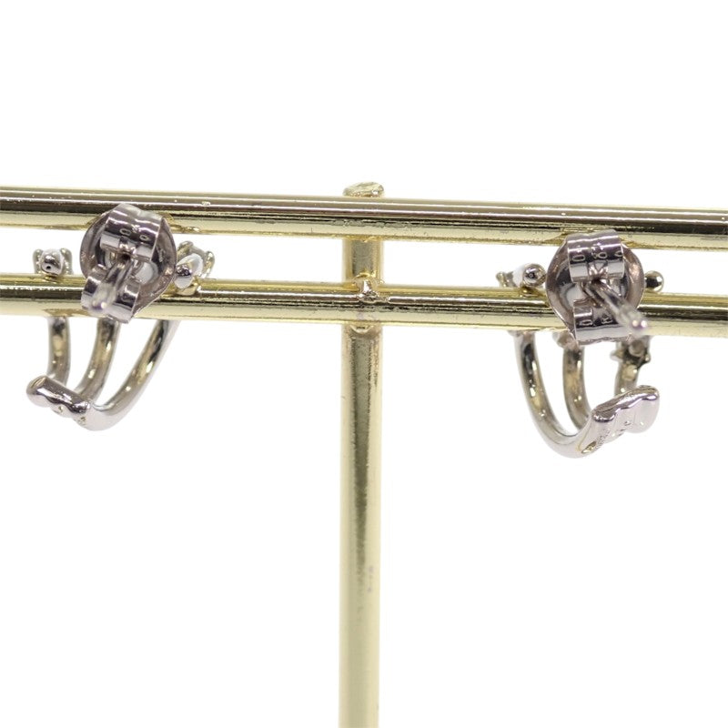 デザインジュエリー フープ ピアス Pt900プラチナ ダイヤモンド レディース【中古】【Aランク】