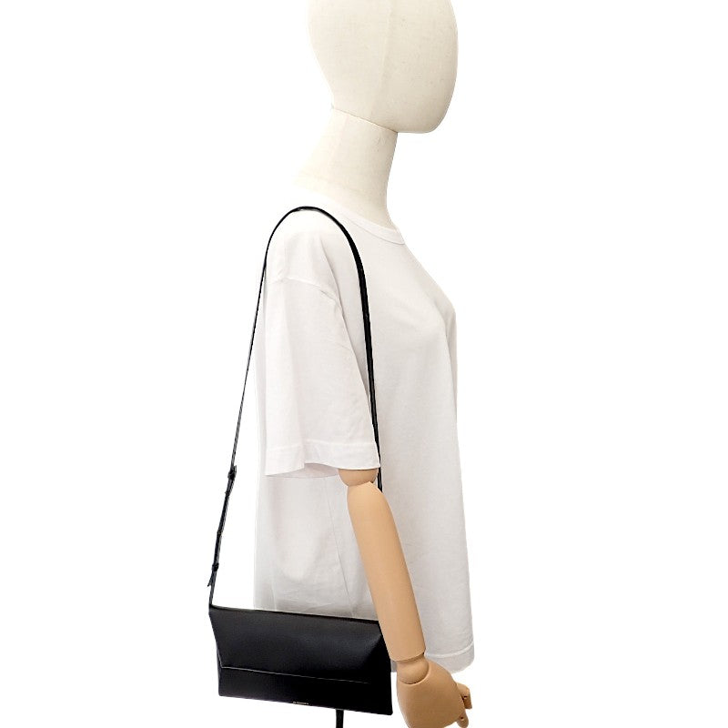 ジルサンダー JIL SANDER FOLDED フォルデッド スモール J07VL0028P4840 ショルダーバッグ カーフ ブラック ゴールド金具 レディース【中古】【ABランク】