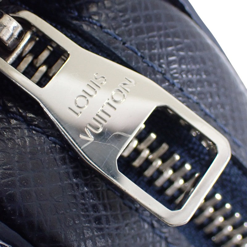 ルイヴィトン LOUIS VUITTON ジッピーXL タイガライン M44276 長財布 レザー ネイビー ブルーマリーヌ 紺 シルバー金具 メンズ【中古】【ABランク】