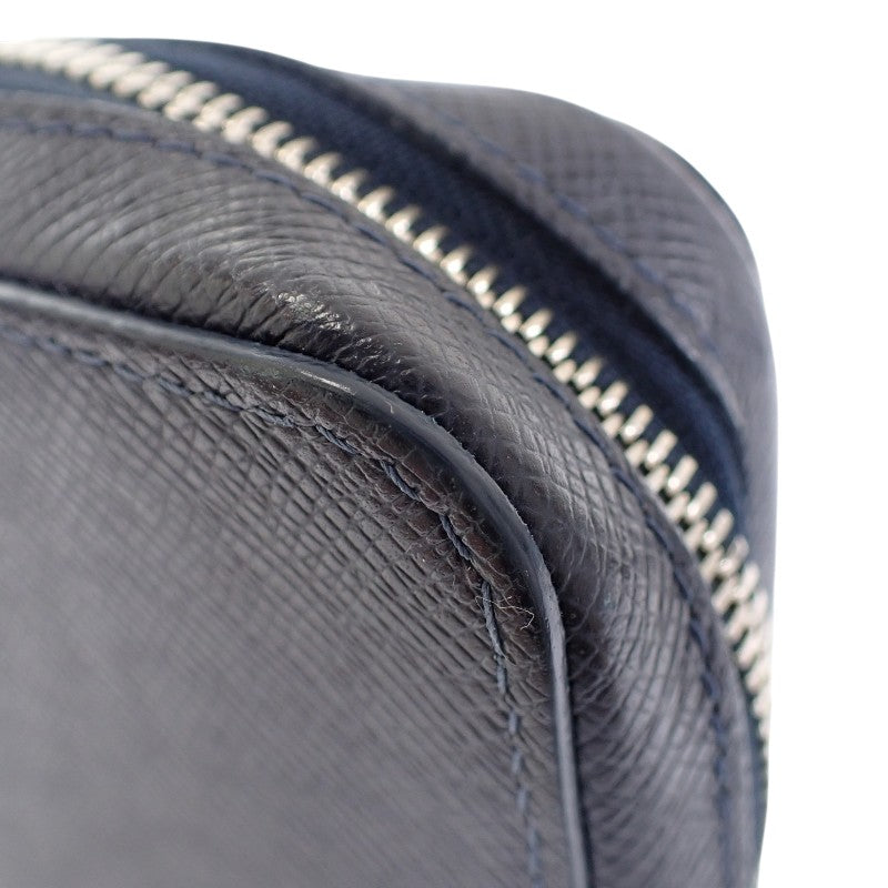 ルイヴィトン LOUIS VUITTON ジッピーXL タイガライン M44276 長財布 レザー ネイビー ブルーマリーヌ 紺 シルバー金具 メンズ【中古】【ABランク】