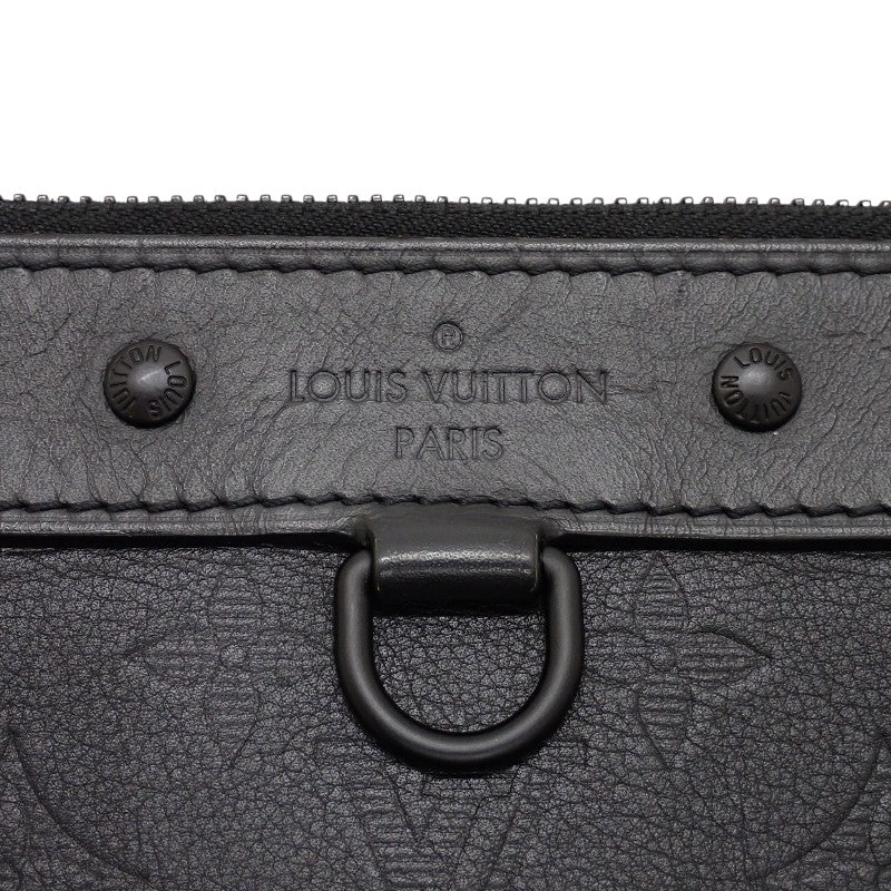 ルイヴィトン LOUIS VUITTON ポシェット・ディスカバリー M62903 モノグラム クラッチバッグ レザー モノグラム・シャドウ ブラック ブラック金具 メンズ【中古】【ABランク】
