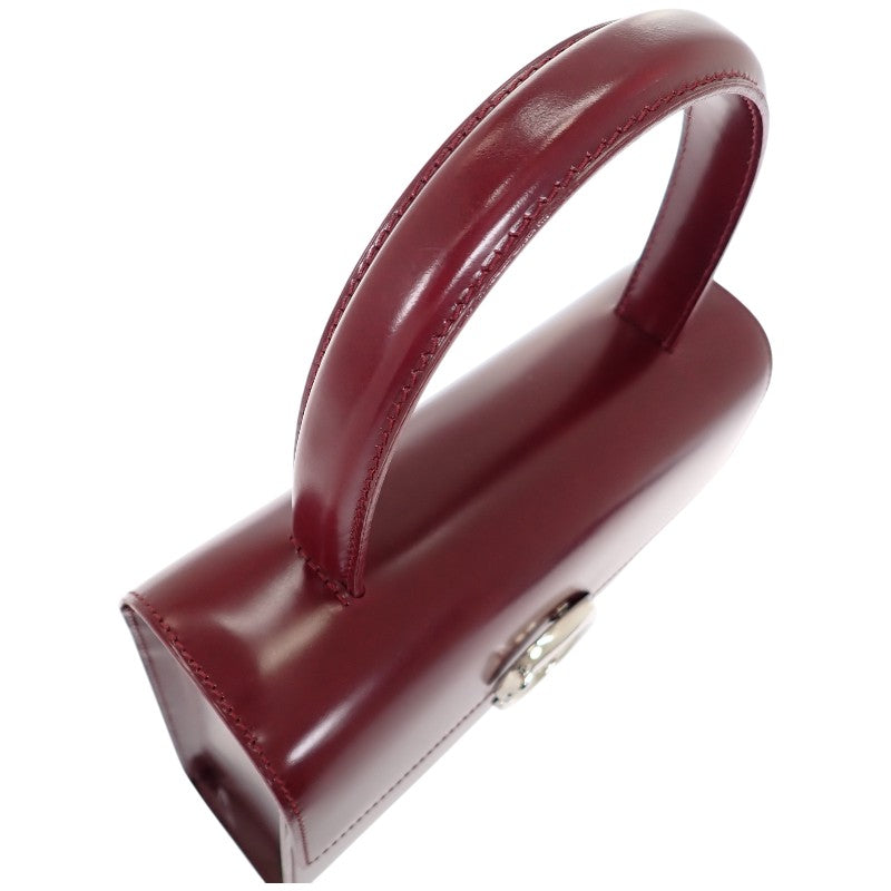 カルティエ CARTIER パンテール ショルダー ヴィンテージ 2WAYバッグ ハンドバッグ ショルダーバッグ レザー ボルドー ワインレッド シルバー金具 レディース【中古】【Bランク】