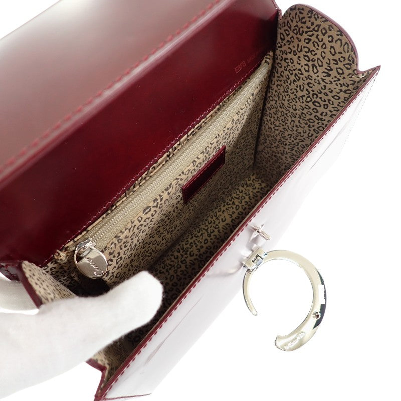 カルティエ CARTIER パンテール ショルダー ヴィンテージ 2WAYバッグ ハンドバッグ ショルダーバッグ レザー ボルドー ワインレッド シルバー金具 レディース【中古】【Bランク】