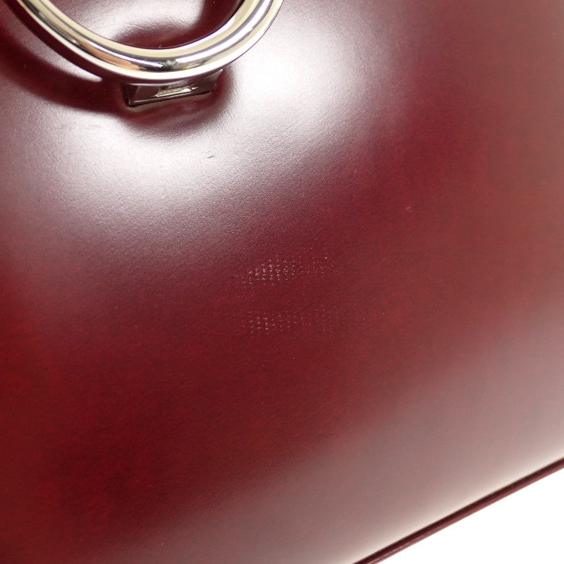 カルティエ CARTIER パンテール ショルダー ヴィンテージ 2WAYバッグ ハンドバッグ ショルダーバッグ レザー ボルドー ワインレッド シルバー金具 レディース【中古】【Bランク】