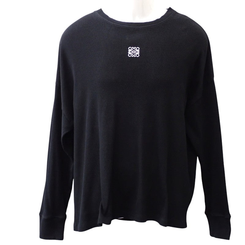 ロエベ LOEWE ロングスリーブ M H526Y22XAY 長袖Tシャツ コットン ブラック メンズ【中古】【Bランク】