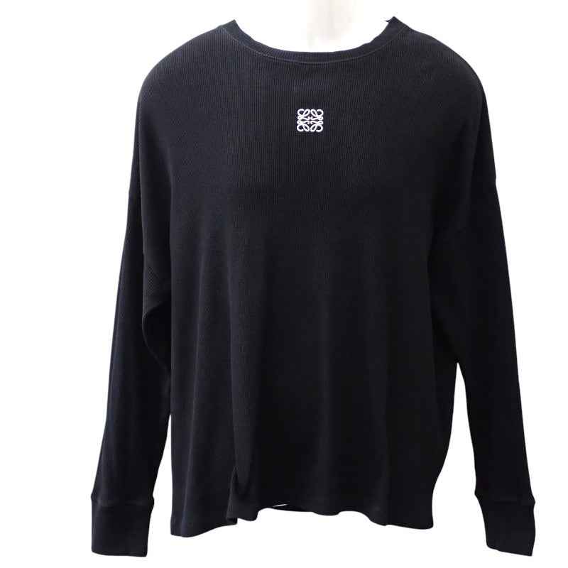 ロエベ LOEWE ロングスリーブ M H526Y22XAY 長袖Tシャツ コットン ブラック メンズ【中古】【Bランク】