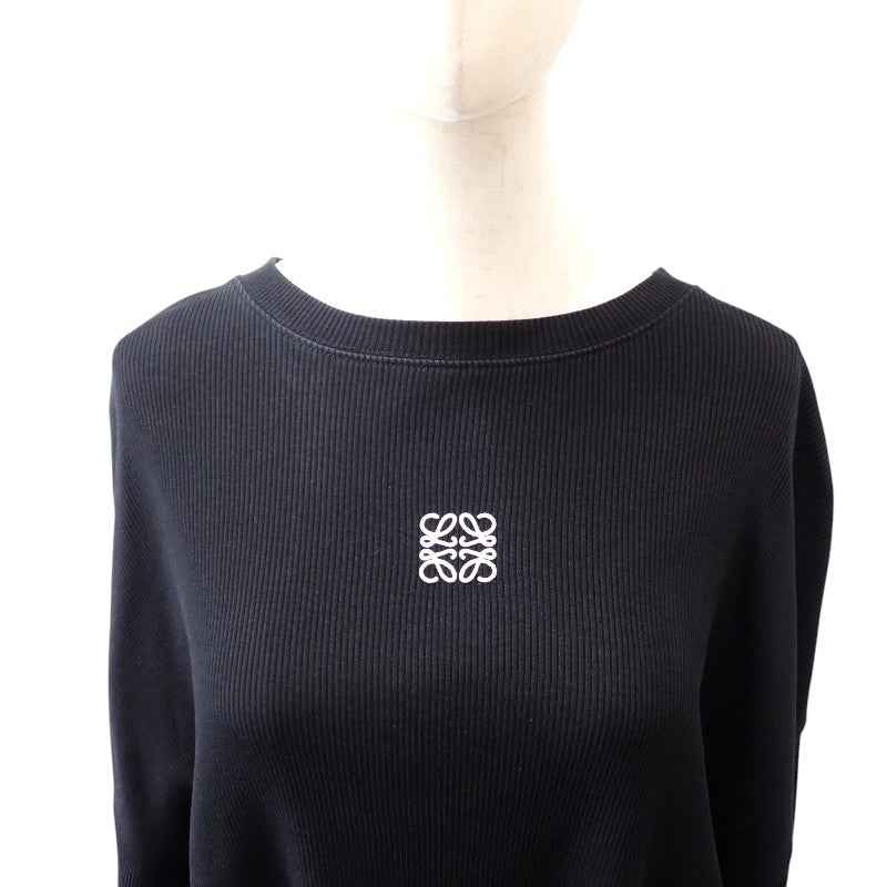 ロエベ LOEWE ロングスリーブ M H526Y22XAY 長袖Tシャツ コットン ブラック メンズ【中古】【Bランク】