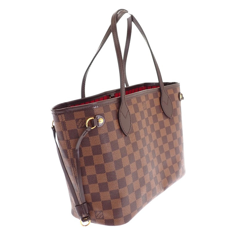 ルイヴィトン LOUIS VUITTON ネヴァーフルPM N40600 トートバッグ ダミエキャンバス ブラウン ゴールド金具 レディース【中古】【ABランク】