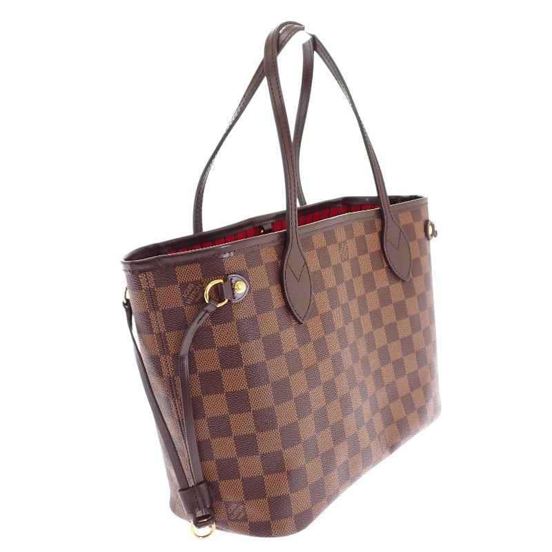 ルイヴィトン LOUIS VUITTON ネヴァーフルPM N40600 トートバッグ ダミエキャンバス ブラウン ゴールド金具 レディース【中古】【ABランク】