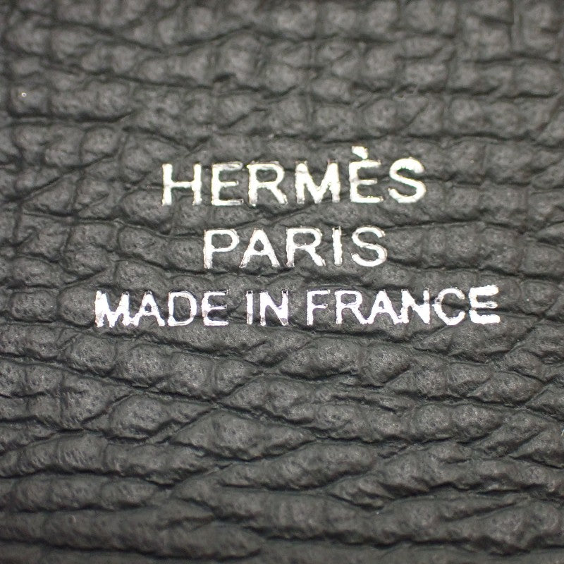 エルメス HERMES バスティア H083035CK コインケース ヴォーエプソン グレー ヴェールアングレ シルバー金具 レディース メンズ【中古】【Aランク】