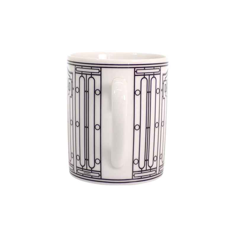 エルメス HERMES マグ アッシュ Hデコ No1 モノトーン 食器 コップ 1個 300ml P037031P マグカップ ポーセリン ホワイト ブラック【中古】【Sランク】