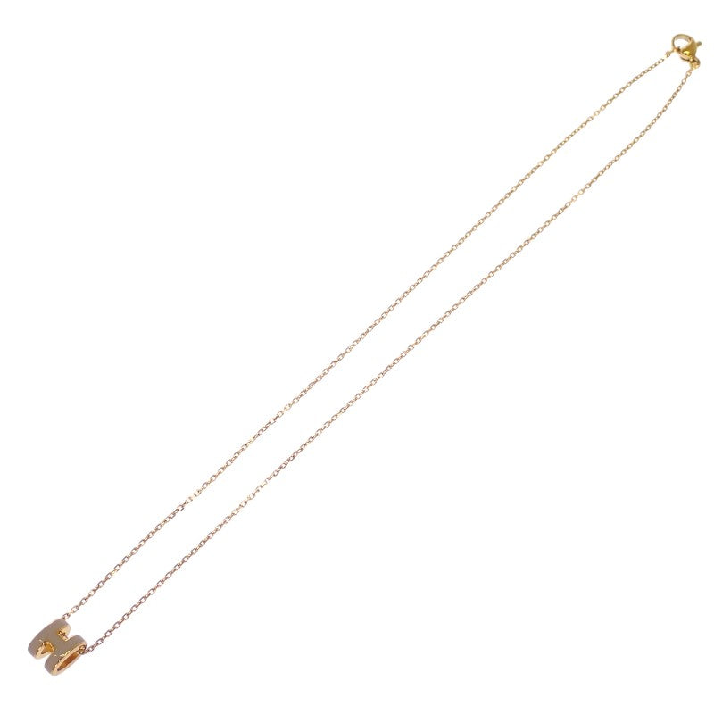 エルメス HERMES ミニ ポップ H ペンダント H147992F 55 ネックレス メタル マロングラッセ ゴールド ゴールド金具 レディース【中古】【ABランク】