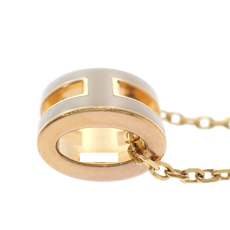 エルメス HERMES ミニ ポップ H ペンダント H147992F 55 ネックレス メタル マロングラッセ ゴールド ゴールド金具 レディース【中古】【ABランク】