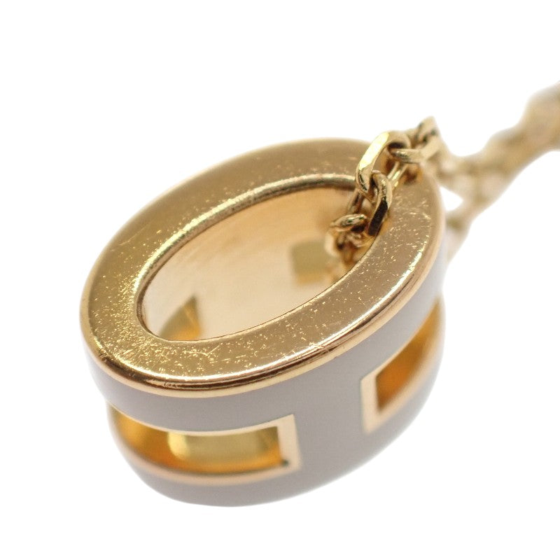 エルメス HERMES ミニ ポップ H ペンダント H147992F 55 ネックレス メタル マロングラッセ ゴールド ゴールド金具 レディース【中古】【ABランク】