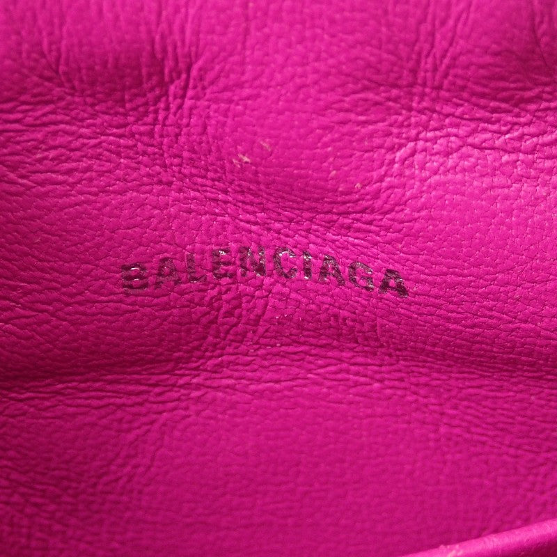 バレンシアガ BALENCIAGA タッチパフィ カメラバッグ 6160601WN1Y5514 ショルダーバッグ レザー ピンク シルバー金具 レディース【中古】【Aランク】