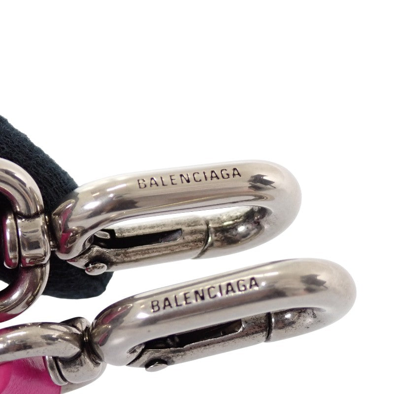 バレンシアガ BALENCIAGA タッチパフィ カメラバッグ 6160601WN1Y5514 ショルダーバッグ レザー ピンク シルバー金具 レディース【中古】【Aランク】