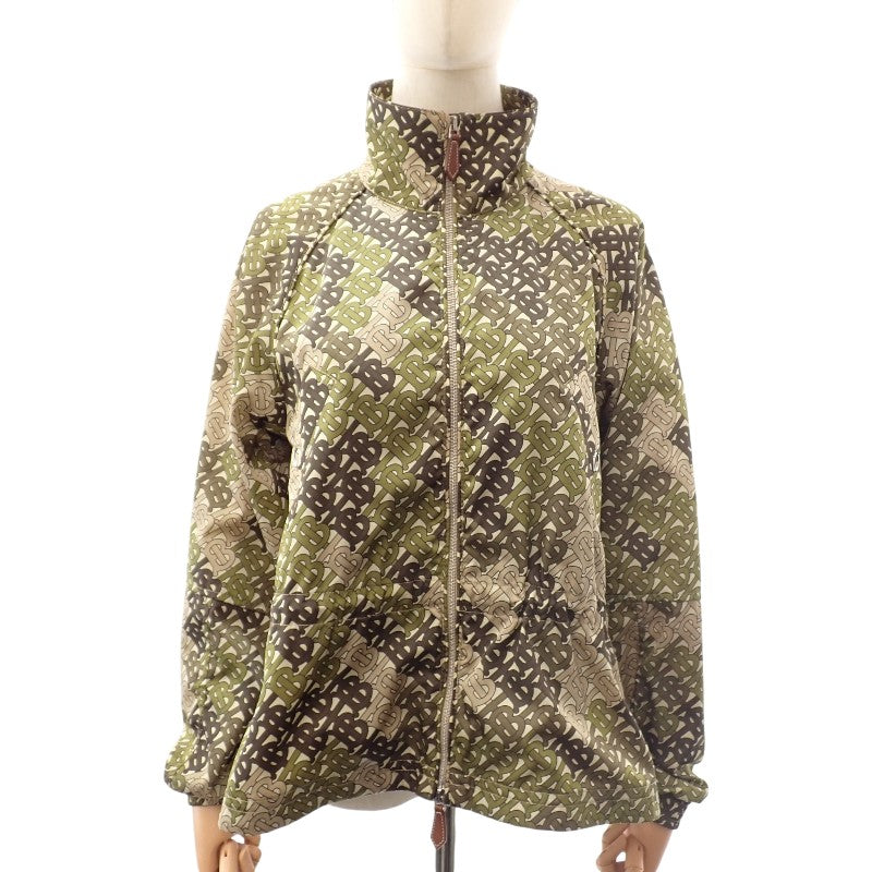 バーバリー BURBERRY TBモノグラム ロゴ 34 8016304 ナイロンジャケット ナイロン カーキ ベージュ レディース【中古】【ABランク】
