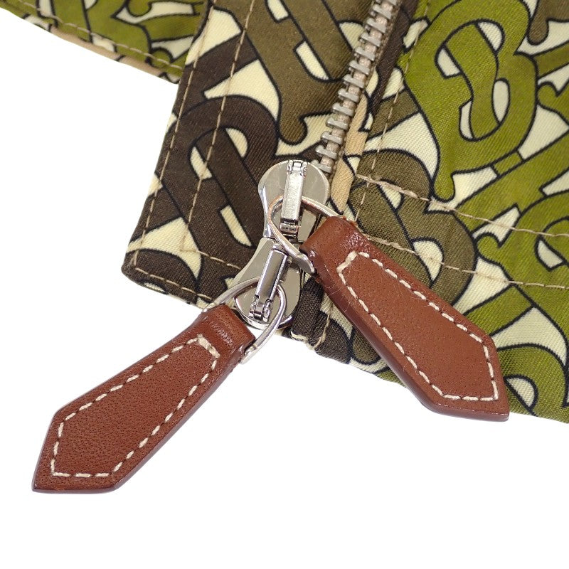 バーバリー BURBERRY TBモノグラム ロゴ 34 8016304 ナイロンジャケット ナイロン カーキ ベージュ レディース【中古】【ABランク】