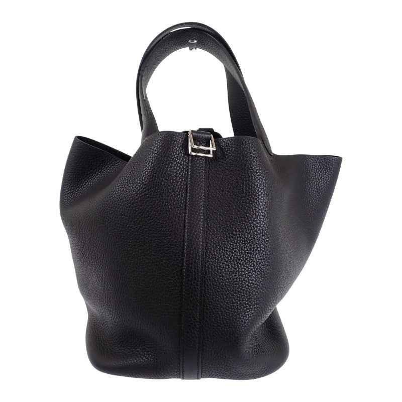 エルメス HERMES ピコタンロック GM ハンドバッグ トリヨンクレマンス ブラック シルバー金具 レディース【中古】【Aランク】