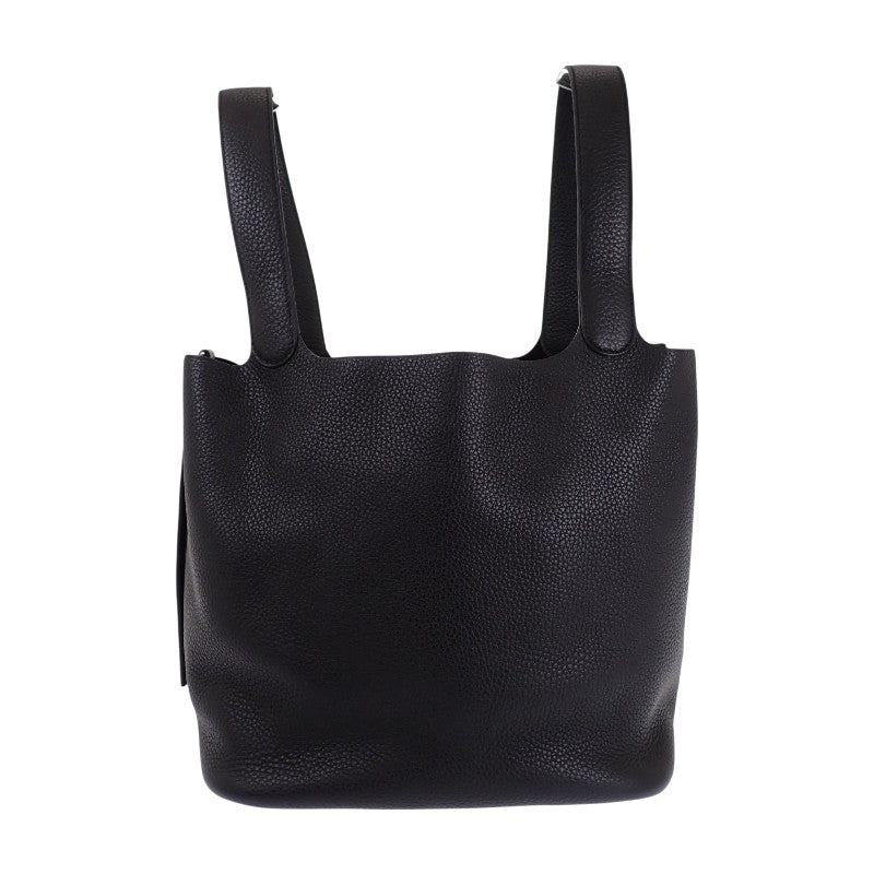 エルメス HERMES ピコタンロック GM ハンドバッグ トリヨンクレマンス ブラック シルバー金具 レディース【中古】【Aランク】
