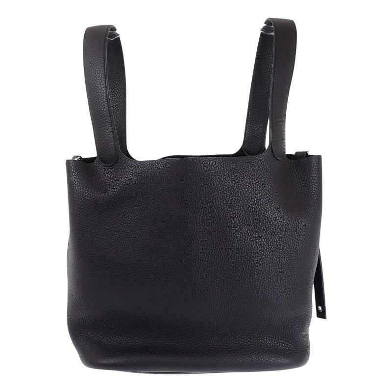 エルメス HERMES ピコタンロック GM ハンドバッグ トリヨンクレマンス ブラック シルバー金具 レディース【中古】【Aランク】