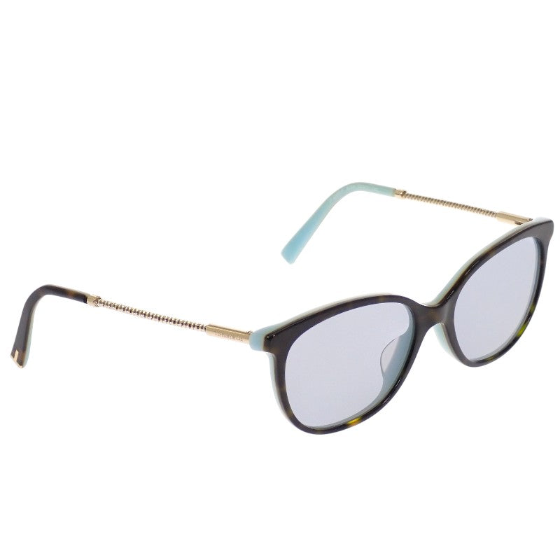 ティファニー TIFFANY&Co. べっこう柄 TF-216R-F_8134 サングラス アセテート ブラウン ブルー レディース【中古】【ABランク】