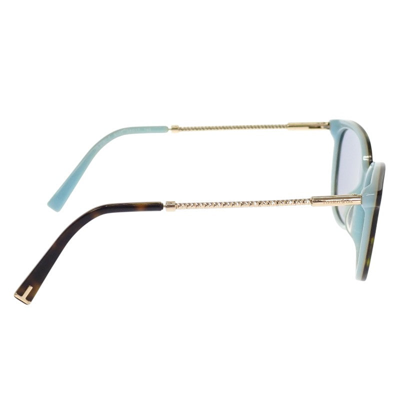 ティファニー TIFFANY&Co. べっこう柄 TF-216R-F_8134 サングラス アセテート ブラウン ブルー レディース【中古】【ABランク】