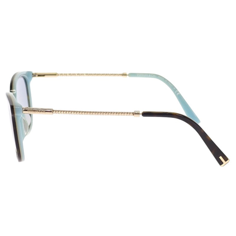 ティファニー TIFFANY&Co. べっこう柄 TF-216R-F_8134 サングラス アセテート ブラウン ブルー レディース【中古】【ABランク】