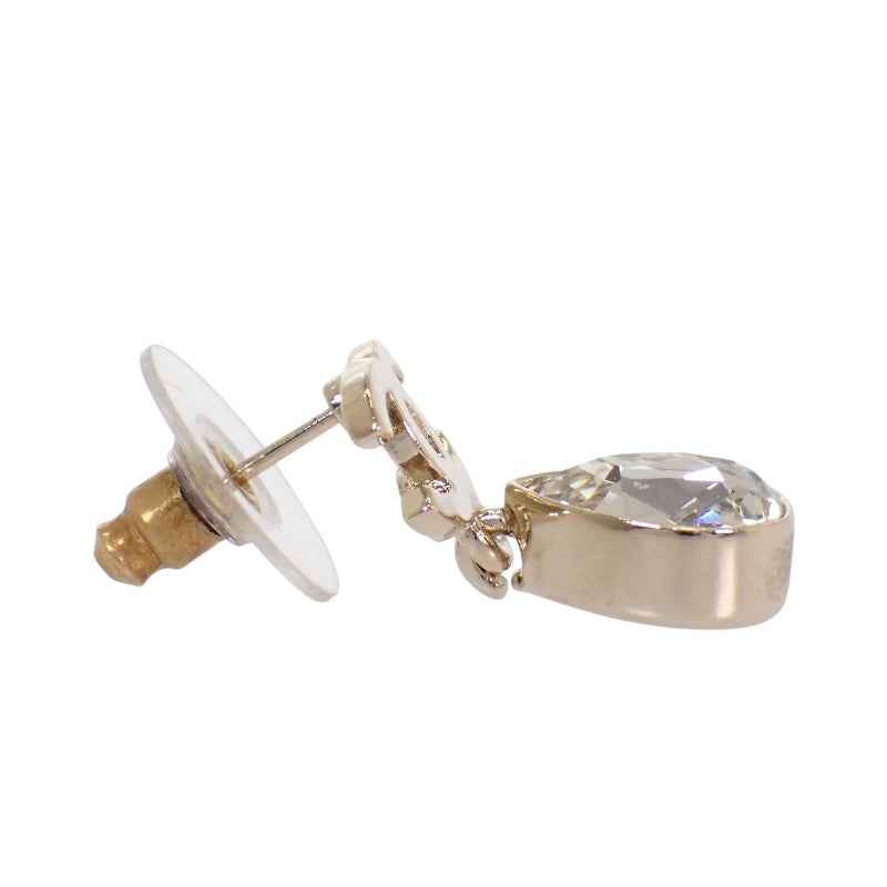 シャネル CHANEL CCドロップスウィング ピアス メタル クリスタル ゴールド レディース【中古】【Aランク】