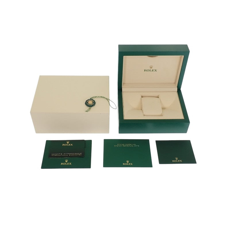 ロレックス ROLEX オイスターパーペチュアル 41 124300 腕時計 ステンレススチール 自動巻き グリーン文字盤 メンズ【中古】【Aランク】