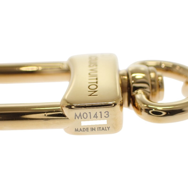 ルイヴィトン LOUIS VUITTON バッグチャーム チェーン・フルール ドゥ モノグラム M01413 モノグラム バッグチャーム メタル ゴールド ピンク レディース【中古】【Aランク】