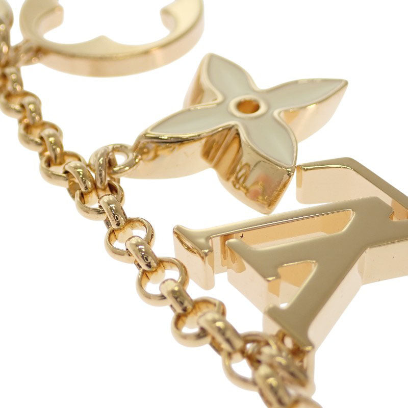 ルイヴィトン LOUIS VUITTON バッグチャーム チェーン・フルール ドゥ モノグラム M01413 モノグラム バッグチャーム メタル ゴールド ピンク レディース【中古】【Aランク】