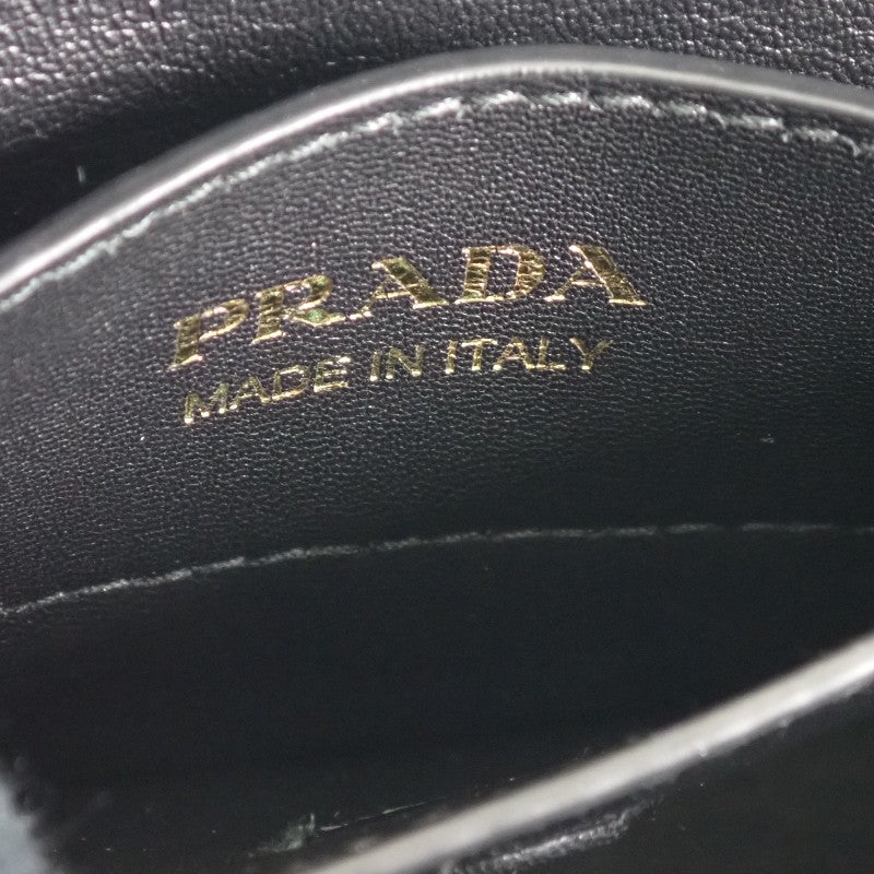 プラダ PRADA ダブル スモール レザーバッグ ドゥーブレ 1BG443 2WAYバッグ ハンドバッグ ショルダーバッグ サフィアーノ ブラック ゴールド金具 レディース【中古】【Aランク】