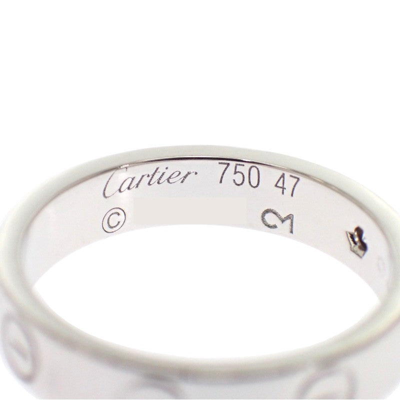 カルティエ CARTIER ミニラブリング 7号 B4050547 リング K18ホワイトゴールド ダイヤモンド #47 レディース【中古】【Aランク】