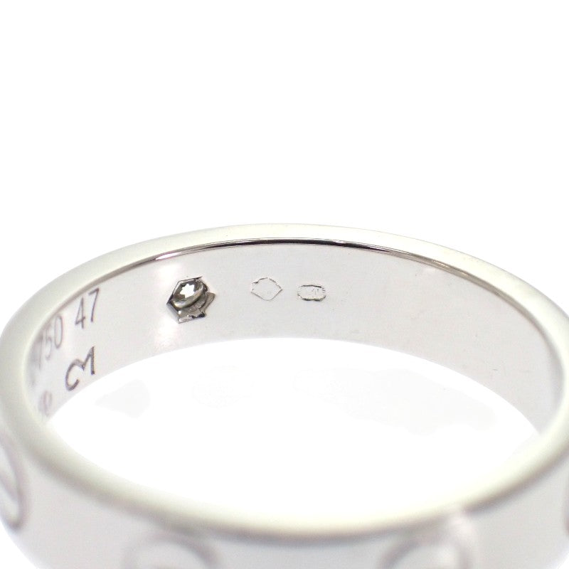 カルティエ CARTIER ミニラブリング 7号 B4050547 リング K18ホワイトゴールド ダイヤモンド #47 レディース【中古】【Aランク】
