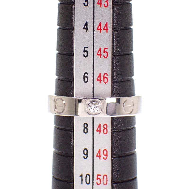 カルティエ CARTIER ミニラブリング 7号 B4050547 リング K18ホワイトゴールド ダイヤモンド #47 レディース【中古】【Aランク】