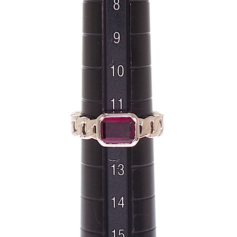シャネル CHANEL プルミエール 12号 リング K18ホワイトゴールド ピンクガーネット レディース【中古】【Aランク】