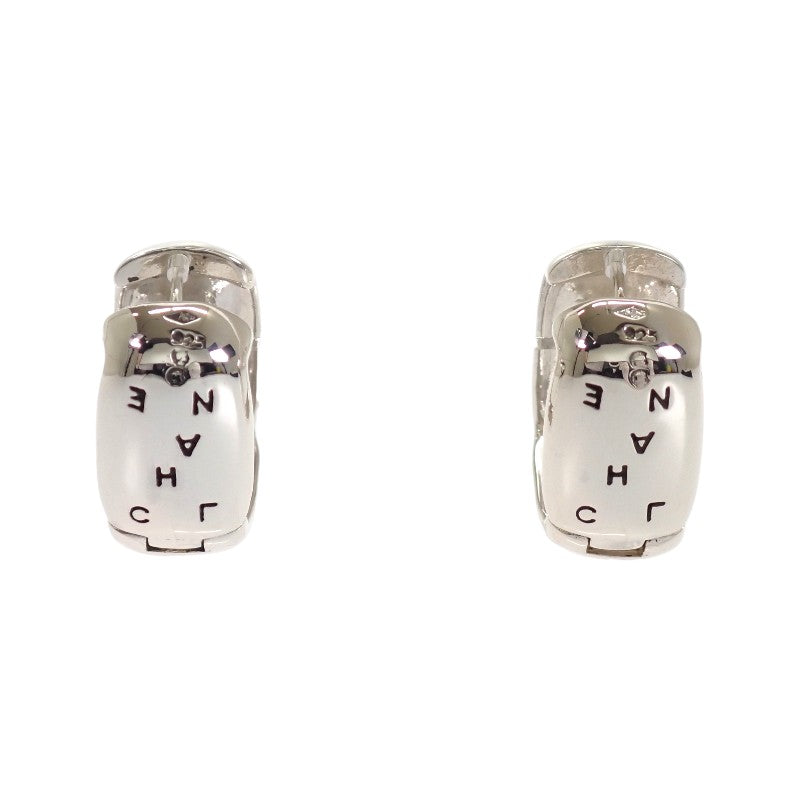 シャネル CHANEL ロゴ スクエア フープ ピアス シルバー925 レディース【中古】【Aランク】