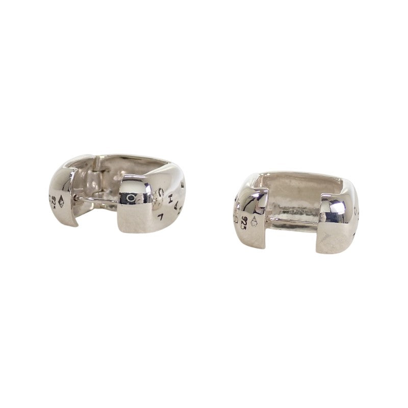 シャネル CHANEL ロゴ スクエア フープ ピアス シルバー925 レディース【中古】【Aランク】