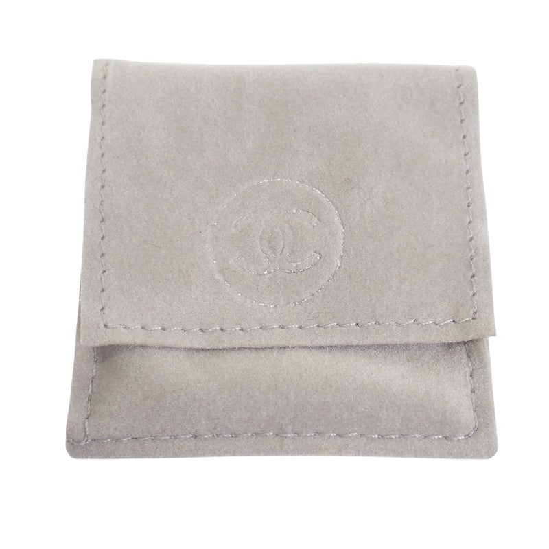 シャネル CHANEL ロゴ スクエア フープ ピアス シルバー925 レディース【中古】【Aランク】