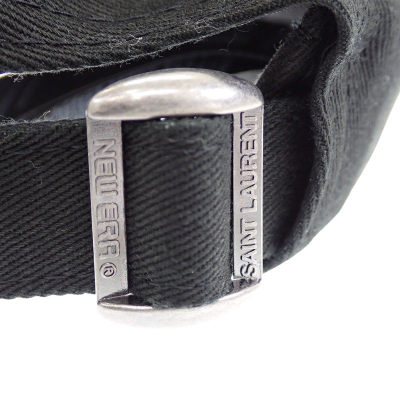 サンローラン SAINT LAURENT ニューエラ YSL モノグラム 9FORTY 687687YCL361000 キャップ コットン ブラック ワンサイズ メンズ レディース【中古】【Aランク】